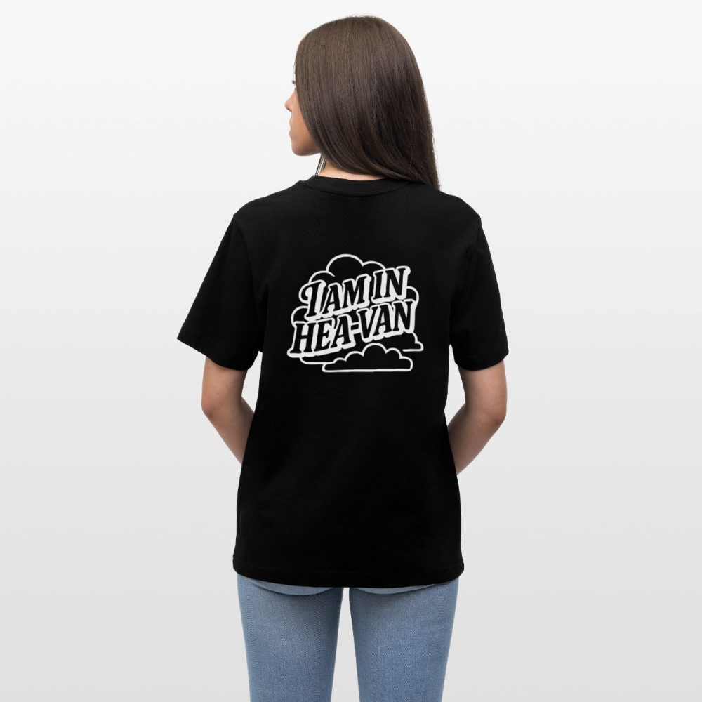 T-Shirt Bio Black II "I AM IN HEA-VAN" - Schwarz