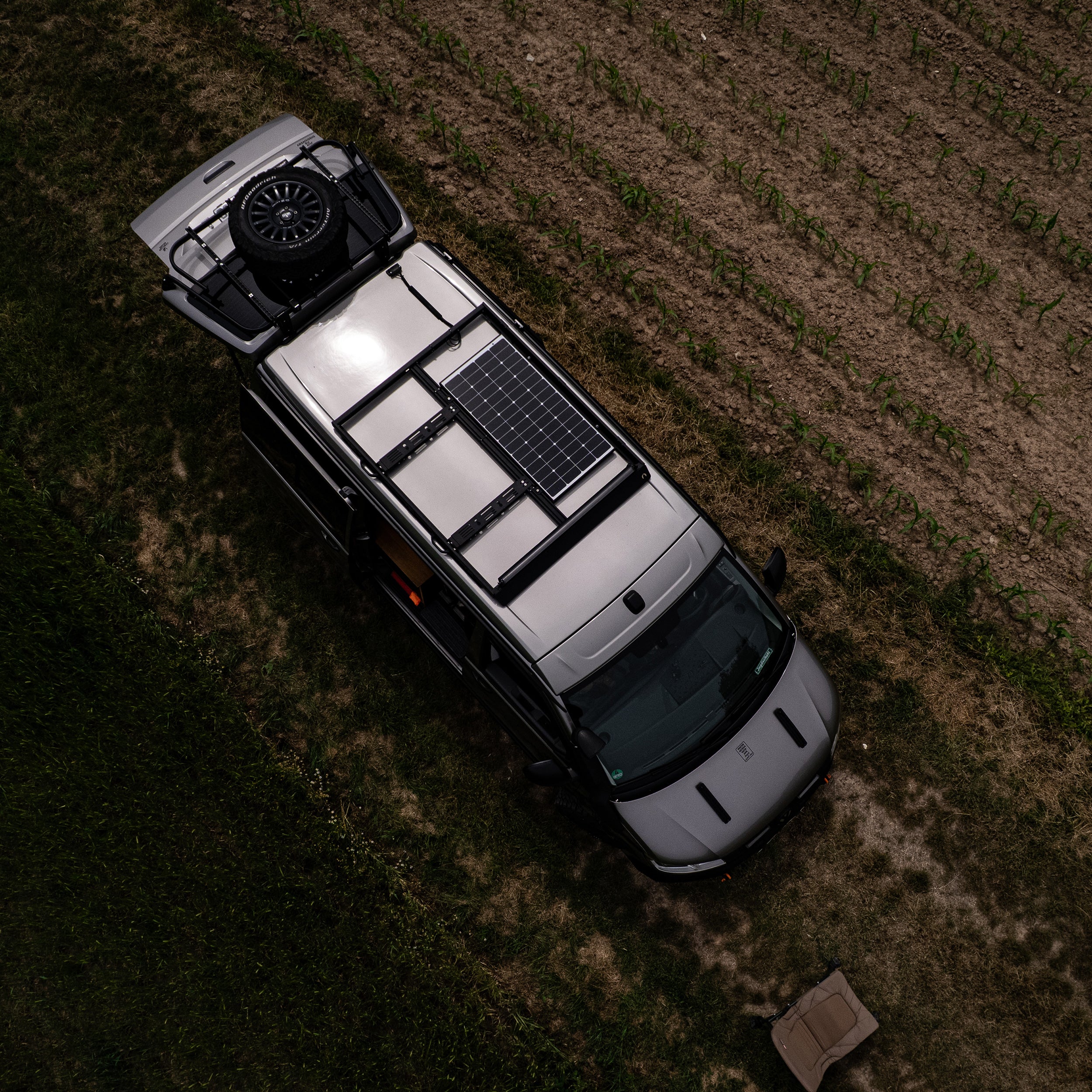 Ultraleichter Dachträger für Aufstelldächer mit begrenzter Dachlast | VW Bus T5/T6, Ford Transit/Toruneo Custom, Mercedes V-Klasse/Vito