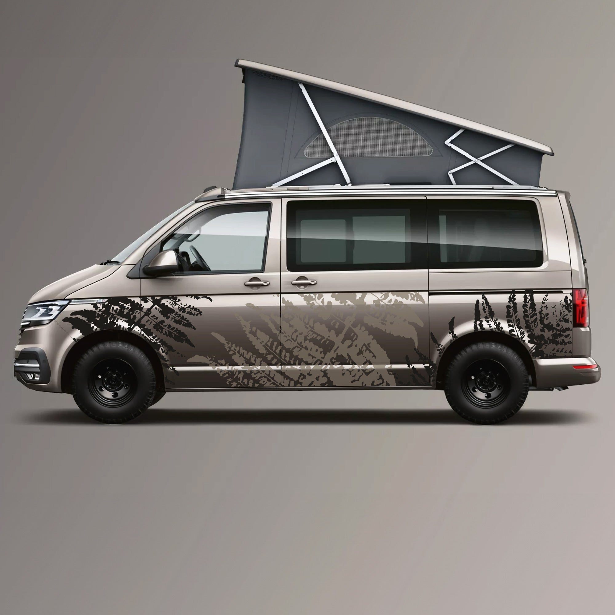 Transparente "Harakiri" Schutzfolie in verschiedenen Design für Overlandtouren VW T5, T6, T6.1