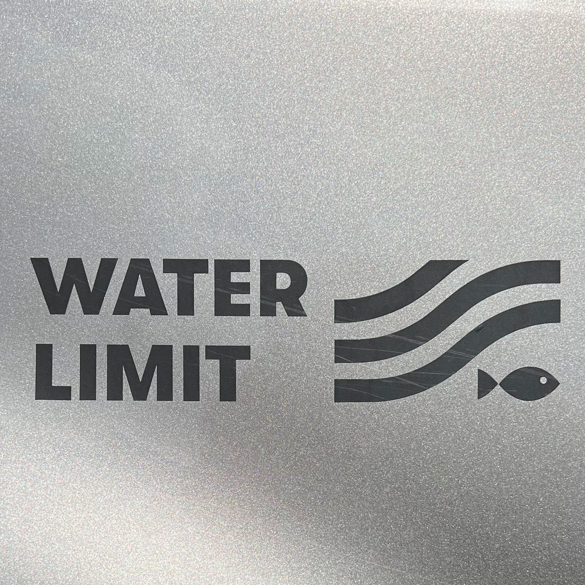 Offroad Sticker Wattiefe, Aufkleber "Water Limit", 2 Stück