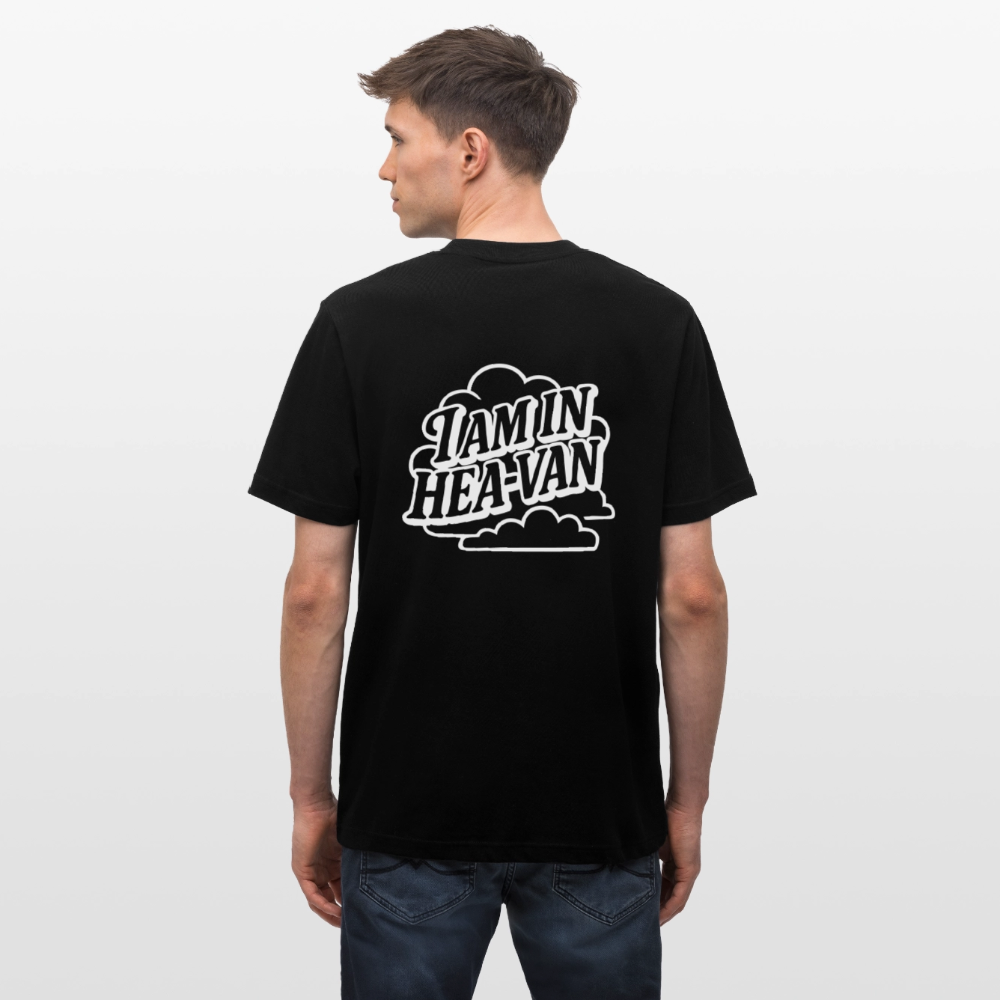 T-Shirt Bio Black II "I AM IN HEA-VAN" - Schwarz