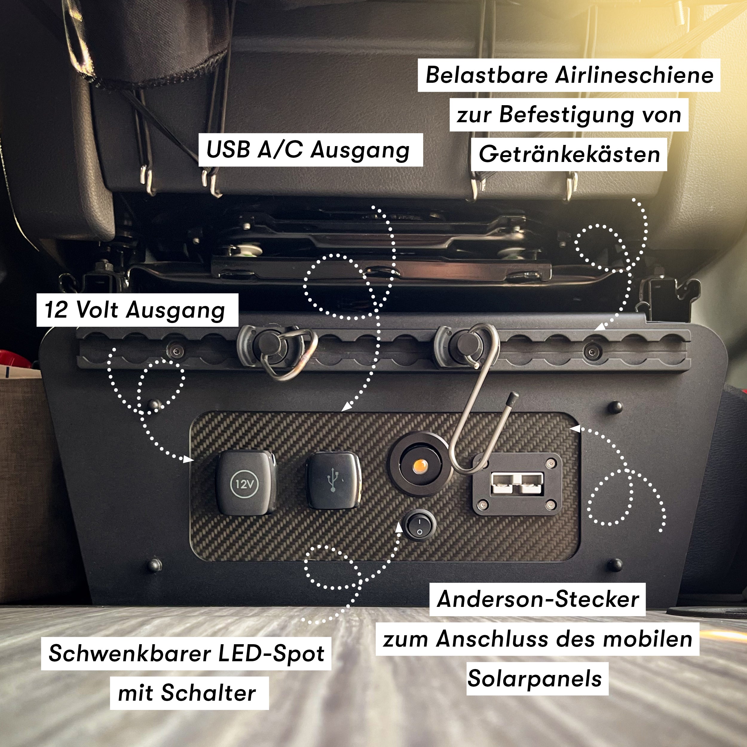 DIY-Elektrik-Hub für die Sitzkonsole # VW T5, T6, T6.1